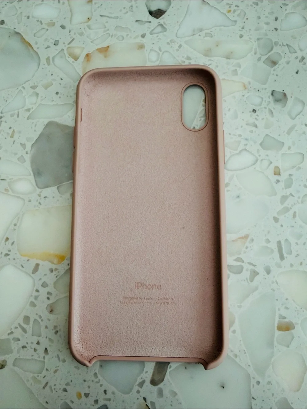 Apple Silicone iPhone XS Case in Dusty Rose